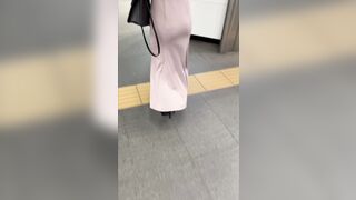 No.761 スラッと美脚ラインから目線が外せないステキ下半身お姉さん  , エロすぎるミニスカ美脚を組んで座る性格良なセクシー美女（後編） voyeur jp 1 (2)