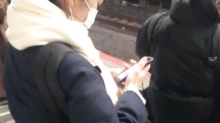 素人痴〇日記１７TRAIN目★前髪ピン留め美人女子の生態 jvip