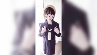 アナル完全無 修 正【なめまわし撮り★9分】まるで属性の大盛り欲張りパフェ！ 朝日の中でえろ美しい…★ 紺セーラー服、ジャンスカ jvip