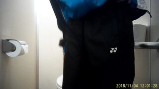 新Tennis⑫３名収録！可愛い娘ちゃんのブリブリウンチ！オナラして微笑んで可愛いっす(^^♪ voyeur jp 160526 04