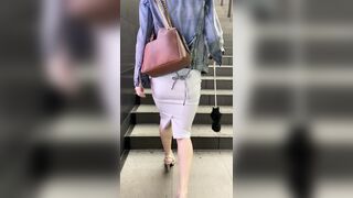 美人ol尻ーズ 丸の内でのエロいお尻を街中で平然と見せびらかす淫乱変態ol 310 voyeur jp