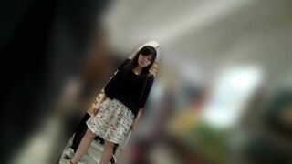 019 逆さ撮りフェチ 純粋系素人jdのピンク系生パン voyeur jp