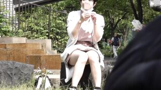 撮影バレ 盗 に気づいてから隠さずに逆に見せつけてくる美女 voyeur jp