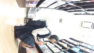 4k 制服jkを覗く 黒パン編１ voyeur jp